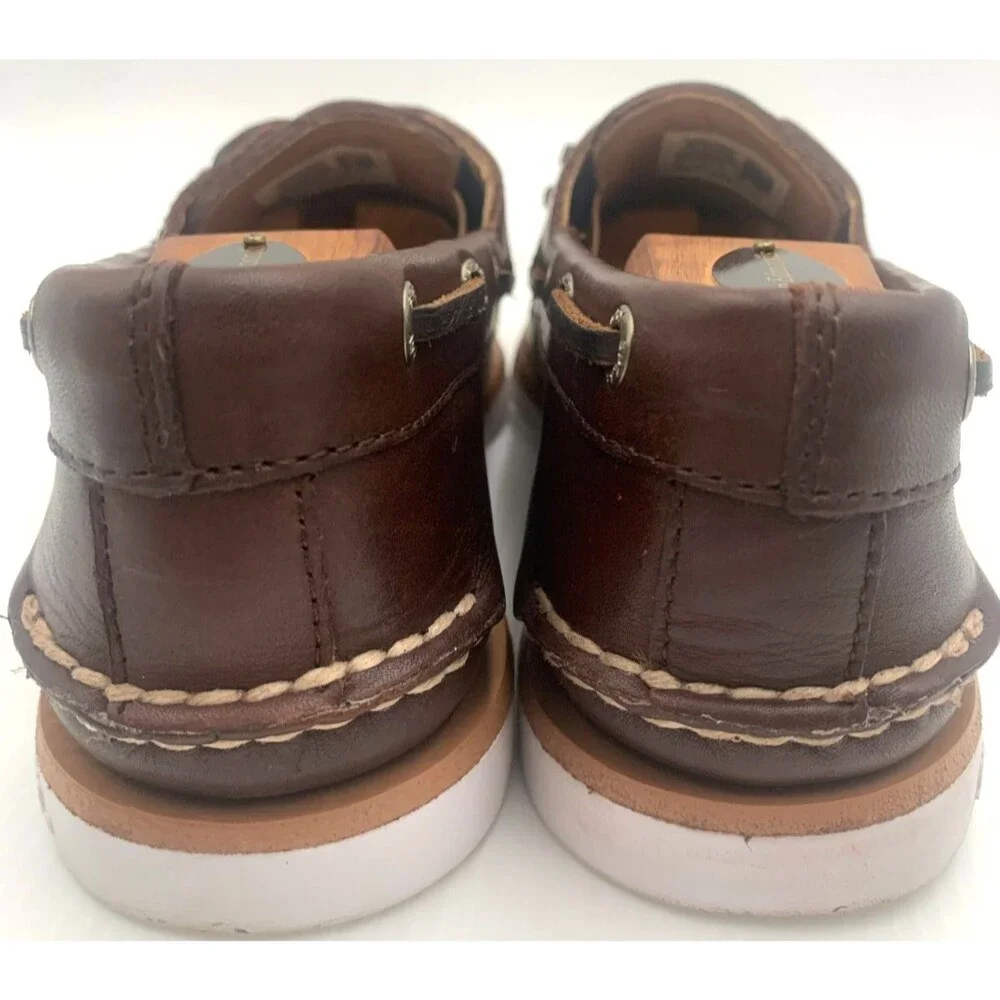 Sperry X Brooks Brothers Boat Shoes Mens Size 8 Brown Kiltie Top Siders Leather